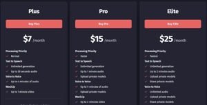 FakeYou pricing